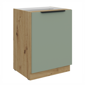 Spodní skříňka Aria 60 D 1F BB Barva korpusu: Dub artisan, Barva dvířek: SA - Aquamarine AFM