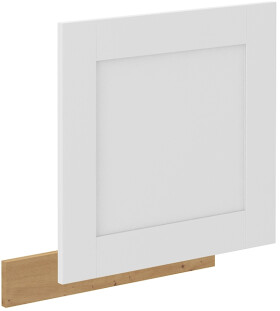 Dvířka na vestavnou myčku nádobí Luna ZM 570x596 Barva korpusu: Dub artisan, Barva dvířek: Bílá