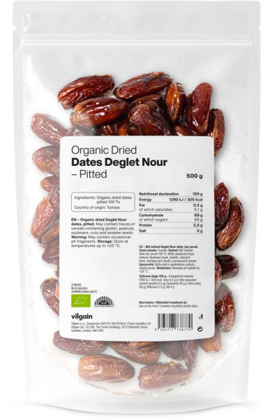 Vilgain Deglet Nour datle BIO – 500 g