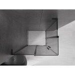 MEXEN/S - Velar L Duo sprchový kout, posuvné dveře 90 x 80, grafit, černá 871-090-080-02-43-70
