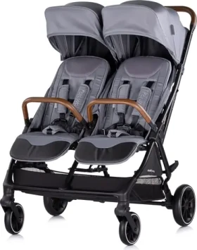 CHIPOLINO Kočárek pro dvojčata sportovní Twinity Cloud (KBTT02501CL)