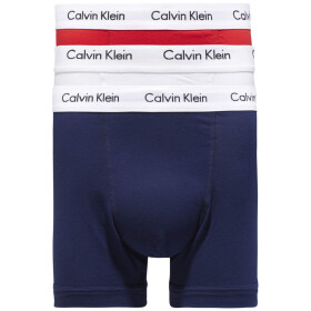 Pánské trenky Pack Trunks Cotton Stretch 0000U2662GI03 bílá/červená/modrá Calvin Klein