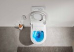 CERANO - WC závěsné s integrovaným elektronickým bidetem Cronus Standard, Vortex Rimless 180° + SoftClose sedátko - bílá lesklá - 59,3x38,4 CER-545632