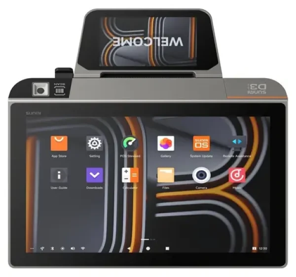 D3 Mini GMS / POS terminál / Android 13 / 10,1"+4" displej / 3/32GB / 4G / Tiskárna 80 mm / Skener (P01260020)