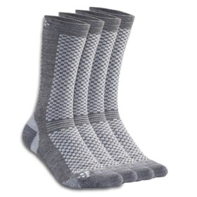 Běžecké ponožky CRAFT Warm 2-pack - šedá Velikost textilu: 37-39