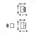 HANSGROHE - Příslušenství Prodlužovací sada 25 mm 31971000