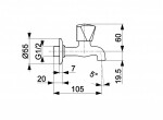 KFA - Ventil chrom 200-020-00