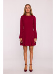 Dámské šaty M872 Bordó - MOE bordó XL