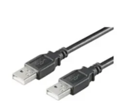 MicroConnect kabel USB2.0 A (M) - USB2.0 A (M) / 1m / černá (USBAA1B)