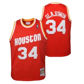 Mitchell & Ness Dětský dres Houston Rockets NBA Hakeem Olajuwon #34 1993-94 Youth Swingman Červená (YOUTH)