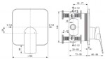 IDEAL STANDARD - Ceralife C Sprchová baterie pod omítku, chrom BE062AA