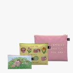 Taštičky na zip 3 ks LOQI ROSI TOOTH Exactly Where You Are