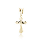 LUNICA Stříbrný přívěsek ZLATÝ KŘÍŽEK 0947