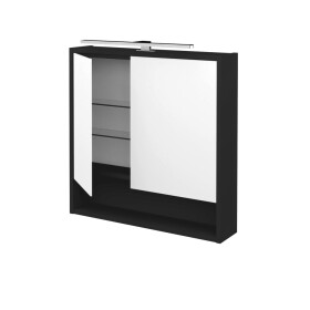 Dřevojas - Dvoudveřová galerka FOCUS GA2NOE 70 - N03 Graphite 283865