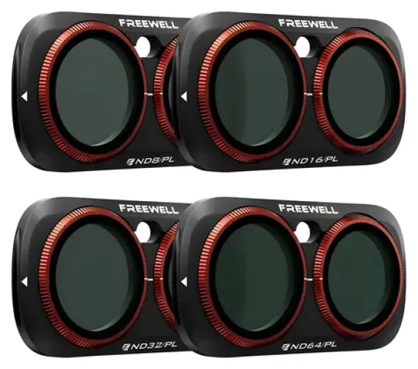 Freewell Bright Day sada filtrů pro Insta360 Luna Ultra / Filtry / ND8/PL, ND16/PL, ND32/PL, ND64/PL / 4 ks (FW-LNUB-BRG)