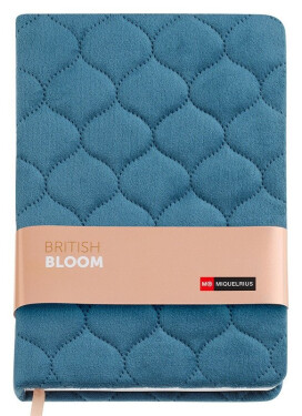 Miquelrius poznámkový zápisník British Bloom - modrý A6