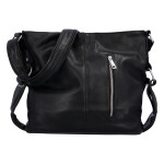 Praktická dámská koženková kabelka Anjitas fun, černá