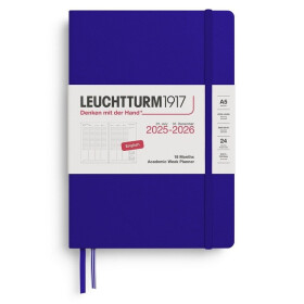 Academic Week Planner 2026 Medium (A5) 18 Months Sky