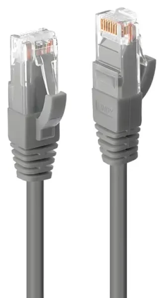 Lindy Premium šedá / Patch kabel / Cat 6 U/UTP / RJ-45 / 3 m (45404)