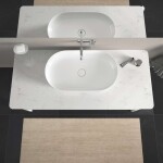 DURAVIT - Luv Umyvadlo na desku, 70x40 cm, bez přepadu, bílá 0379700000