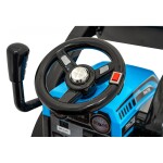 Mamido Dětský elektrický traktor G320 s radlicí modrý