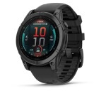 Garmin fenix® E – 47 mm, AMOLED, Slate grey steel / Černý silikonový řemínek, EU EDF_2393780