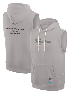 Nike Pánská mikina Miami Dolphins NFL 2026 Sideline Standard Issue Sleeveless Hoodie Velikost: XL