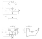 CERSANIT - Bidet LARGA OVAL K120-006