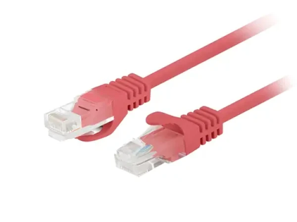 Lanberg PCF6-20CC-0025-R červená / Patch kabel / Cat6 U/UTP / RJ45-RJ45 / 0,25 m (PCF6-20CC-0025-R)