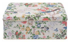 Plechovka obdelníková hluboká Sanderson - Chinoiserie Hall