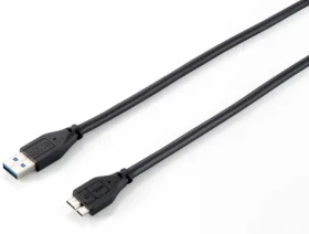Equip USB-A - Micro-USB B kabel černá / USB kabel / USB 3.0 / 5 Gbit/s / 1,8 m (128397)