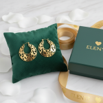 ELENYS Perlisse – pozlacené náušnice 18K žluté zlato