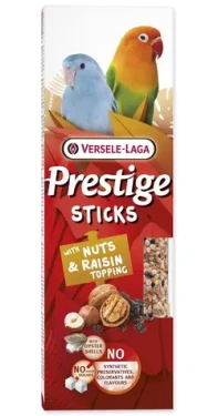 VERSELE-LAGA Tyčinky Prestige pro malé papoušky / S ořechy a rozinkovou polevou / 2x 60 g (7202-422352)