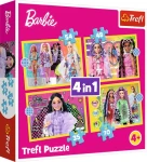 Trefl - Puzzle - Veselý svět Barbie 4v1