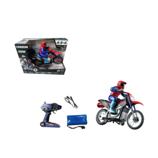 RC motorka 1:10 červená