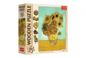 Dřevěné puzzle Art Vincent van Gogh Slunečnice 200 dílků