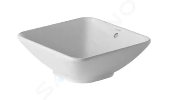 DURAVIT - Bacino Umyvadlo na desku, 420x420 mm, s přepadem, bílá 0333420000