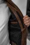 Pánská Kožená Bunda Allesio Aged Brown Brixton Hnědá Velikost: 8XL