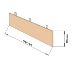 Krycí podlavicový panel Cariitti Taive Hemlock 110x26cm C1603142L