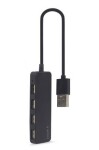 Gembird UHB-U2P4-06 černá / USB rozobočovač / 4x USB 2.0 (UHB-U2P4-06)