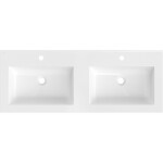MEXEN - Otis dvojumyvadlo zapuštěné do desky 121 x 46,5, bílá lesk 25181200D