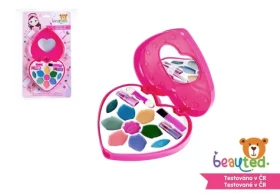BEAUTED Paletka na líčení srdce se zrcátkem