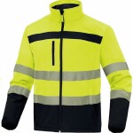 Deltaplus Bunda LULEA2 pánská HV softshell žluto modrá XL žluto modrá