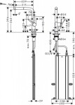 HANSGROHE - M54 Dřezová baterie Talis s výsuvnou koncovkou, sBox, chrom 72809000