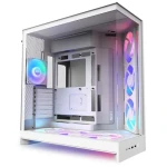 NZXT H9 Flow RGB+ bílá / E-ATX / 2x USB-A 3.2 / 1x USB-C 3.2 / 3x 120mm RGB / 3x 140mm RGB / bez zdroje / průhledná bočn (CM-H92FW-P1)