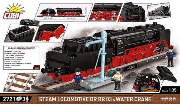 COBI 6286 Parní lokomotiva DR BR 03 Executive Edition