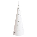 Räder Porcelánový LED svícen ve tvaru stromečku 30 cm, bílá barva, porcelán