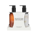 SCOTTISH FINE SOAPS Sada péče o ruce a tělo Orchard Spice – 2 × 300 ml, oranžová barva, plast