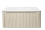 Koupelnová skříňka s umyvadlem Naturel Austen 119x47,5x45 cm clear brown mat AUSTEN120CB AUSTEN120CB