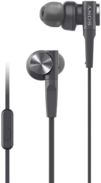 SONY Extra Bass MDR-XB55AP černá / Sluchátka s mikrofonem / 12mm / 1.2m / Jack 3.5mm (MDRXB55APB.CE7)